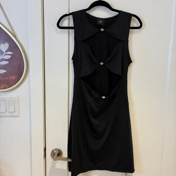 NWT OW Collection Black Cutout Chiara Dress Sz Large MSRP $130 - Picture 4 of 14